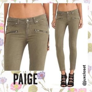 Paige Indio Zip Jeans Size 27